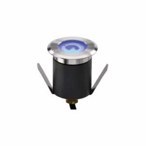 Ground & Drive Over - Knightsbridge 230V IP65 1.5W High Output LED Blue Mini Ground Light comes with cable. Non-Dimmable (LEDM07B)