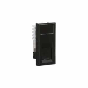 Knightsbridge UTP CAT6 RJ45 Outlet Module 25 x 50mm  - Black