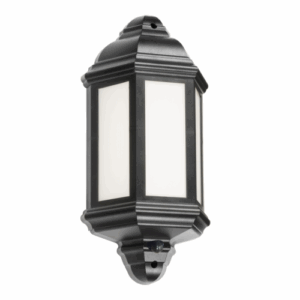 Lanterns - Knightsbridge 230V IP54 LED Half Wall Lantern with PIR (LANT4)