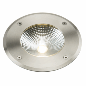 Ground & Drive Over - Knightsbridge 230V IP65 9W LED Stainless Steel Recessed Ground Light 3000K (LDGL9)