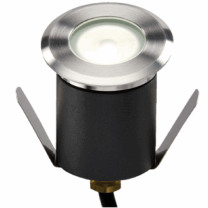 Ground & Drive Over - Knightsbridge 230V IP65 1.5W 4000K High Output LED White Mini Ground Light comes with cable. Non-Dimmable (LEDM07W)