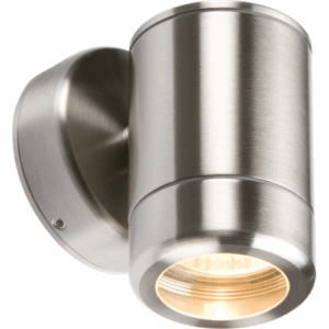 ML Accessories - Knightsbridge 230V IP65 Stainless Steel Single Fixed GU10 35W Fitting (WALL1)