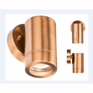 ML Accessories - Knightsbridge 230V IP65 GU10 35W Fixed Wall Light - Copper Colour (WALL1LC)