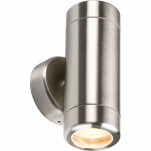 ML Accessories - Knightsbridge 230V IP65 Stainless Steel Up & Down Light GU10 Fitting (WALL2)