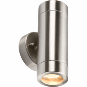 ML Accessories - Knightsbridge 230V IP65 Lightweight Stainless Steel Up & Down Light GU10 (WALL2L)