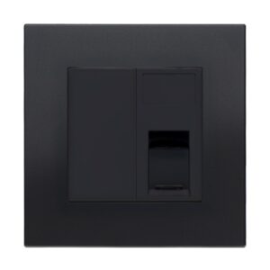 Retrotouch Aura RJ11 Socket - Matt Black
