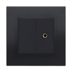 Retrotouch Aura 3.5mm Stereo Jack Outlet - Matt Black