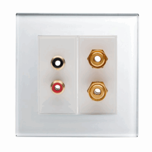 Retrotouch Crystal 2 Rca Phono / Speaker Post (White PG)