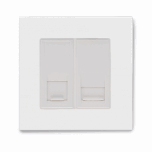Retrotouch Crystal CAT5E / Bt Slave Socket (White PG)