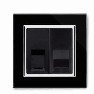 Retrotouch Crystal CAT5E / Bt Slave Socket (Black CT)