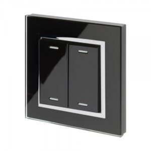 Retrotouch Friends of Hue Smart Switch - Black with Chrome trim