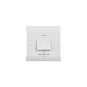 Saxby Electrical Curved Edge 10ax 1g 3-pole Fan Isolator Switch