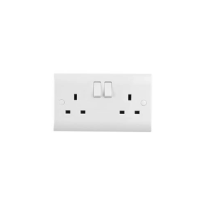 Saxby Electrical Curved Edge 13a 2g Sp Switched Socket
