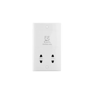 Saxby Electrical Curved Edge Dual Voltage Shaver Socket (CE441)