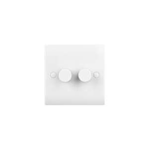 Saxby Electrical Curved Edge 2g Led Dimmer 5-100w (CE662)