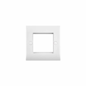 Saxby Electrical Curved Edge 2g Modular Faceplate (2 Modules) (CEMFP2)