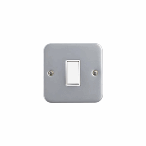 Saxby Electrical Metal Clad 10ax 1g 2-way Switch (MC101)