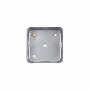 Saxby Electrical Metal Clad 1g Surface Metal Box With Ko's (MC901)