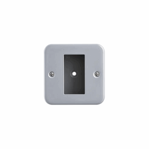 Saxby Electrical Metal Clad 1g Modular Faceplate (1 Module) (MCMFP1)