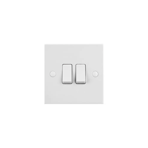 Saxby Electrical Square Edge 10ax 2g 2-way Switch (SE102)