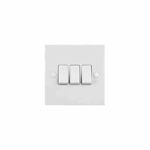 Saxby Electrical Square Edge 10ax 3g 2-way Switch (SE103)