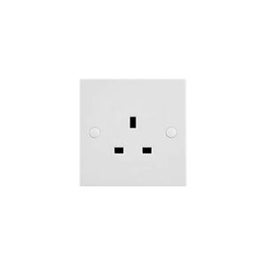 Saxby Electrical Square Edge 13a 1g Sp Unswitched Socket (SE431)