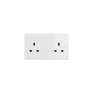 Saxby Electrical Square Edge 13a 2g Sp Unswitched Socket (SE432)