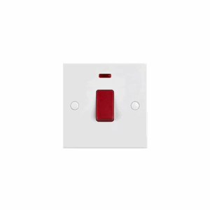 Saxby Electrical Square Edge 45a 1g Dp Switch With Neon (SE553)