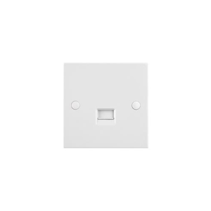 Saxby Electrical Square Edge Telephone Secondary Socket (SE785)