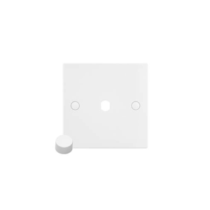 Saxby Electrical Square Edge 1g Dimmer Plate With Dimmer Cap (SE81DIM)