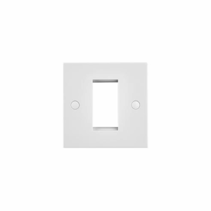 Saxby Electrical Square Edge 1g Modular Faceplate (1 Module) (SEMFP1)
