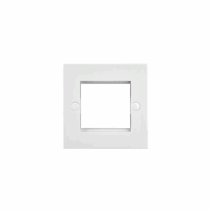 Saxby Electrical Square Edge 2g Modular Faceplate (2 Modules) (SEMFP2)