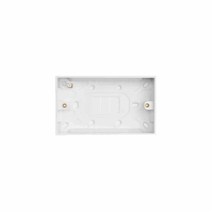 Saxby Electrical Square Edge Double 25mm Patress Box (SEPD25)
