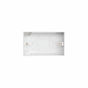 Saxby Electrical Square Edge Double 35mm Patress Box (SEPD35)