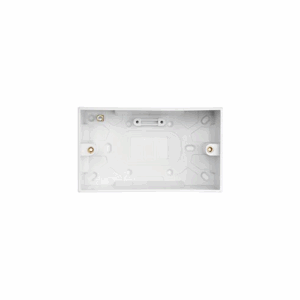 Saxby Electrical Square Edge Double 47mm Patress Box (SEPD47)