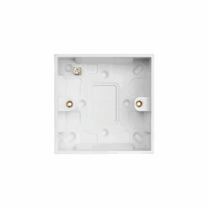 Saxby Electrical Square Edge Single 25mm Patress Box (SEPS25)