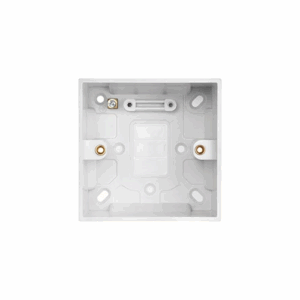Saxby Electrical Square Edge Single 47mm Patress Box (SEPS47)