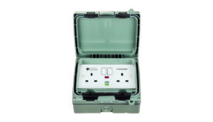 Timeguard Weathersafe Extreme Twin Gang 13A Outdoor Switched RCD Socket Passive IP66