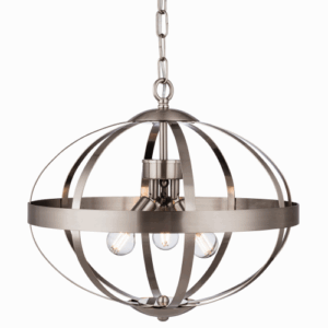 Ceiling Pendants - Firstlight Healey Pendant Brushed Steel (3709BS)