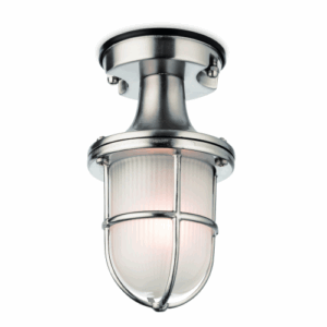 Wall Lighting - Firstlight Nautic Flush Ceiling Fitting Nickel (3729NC)