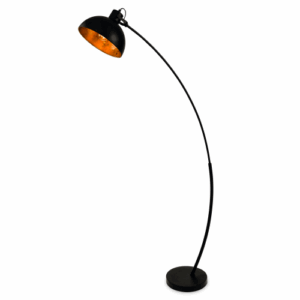 Floor Lamps - Firstlight Lotus Floor Lamp Black (3746BK)