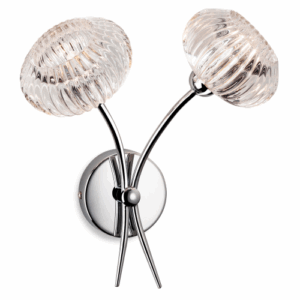 Wall Lighting - Firstlight Lisbon 2 Light Wall Chrome (4856CH)
