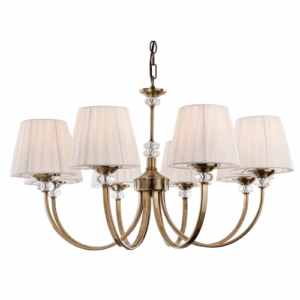 Ceiling Pendants - Firstlight Langham 8 Light Fitting Antique Brass (4864AB)