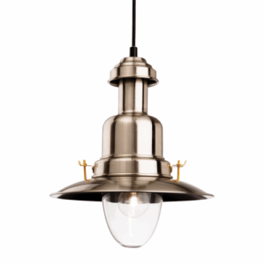 Ceiling Pendants - Firstlight Classic Fisherman Pendant Brushed Steel (4874BS)