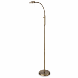 Floor Lamps - Firstlight Milan LED Floor Lamp Antique Brass (4927AB)