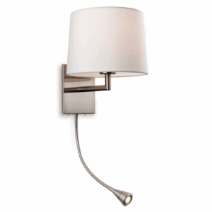 Wall Lighting - Firstlight Grand 2 Light Wall Brushed Steel (4936BS)