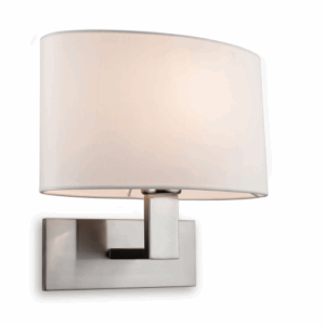 Wall Lighting - Firstlight Webster Single Wall Brushed Steel (4937BS)