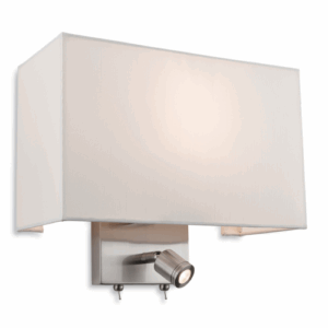 Wall Lighting - Firstlight Fargo 2 Light Wall Brushed Steel (4942BS)