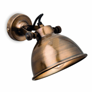 Wall Lighting - Firstlight Mantis Wall Light Antique Brass (7646AB)