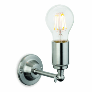 Wall Lighting - Firstlight Indy Wall Light Brushed Steel (7650BS)